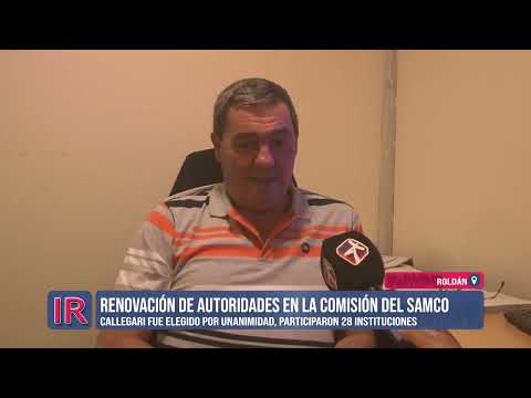Sergio Callegari, reelecto presidente del SAMCO Roldán