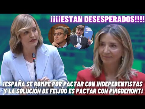 ALEGRÍA ARRASA una Senadora del PP tras el CORTEJO de FEIJÓO a PUIGDEMONT¡¡BOOOM!!