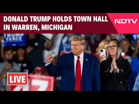 Donald Trump Speech | Former President Donald Trump Holds Town Hall In Warren, Michigan