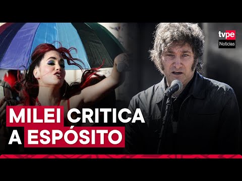 Argentina: presidente Milei lanza grave acusación contra cantante Lali Espósito