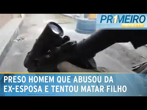 Polícia prende homem que estuprou ex-esposa e tentou matar filho | Primeiro Impacto (08/02/24)