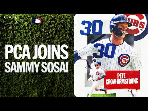 Pete Crow-Armstrong joins Sammy Sosa as the only Cubs players to record a 30 HR/30 SB season!
