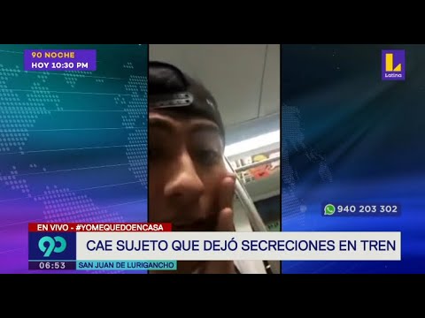 Cae sujeto que dejó secreciones en pasamanos del Metro de Lima y se grabó