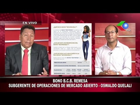 BONO B.C.B. REMESA OFRECE 4 ALTERNATIVA DE COBROSUBGERENTE DE OPERACIONES DE MERCADO ABIERTO