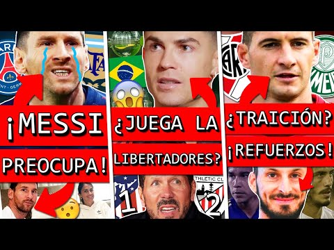 ¿Qué PASA con MESSI+ ¿CRISTIANO a BRASIL+ ALARIO traiciona RIVER+ ATLETICO afuera+ Refuerzos BOCA