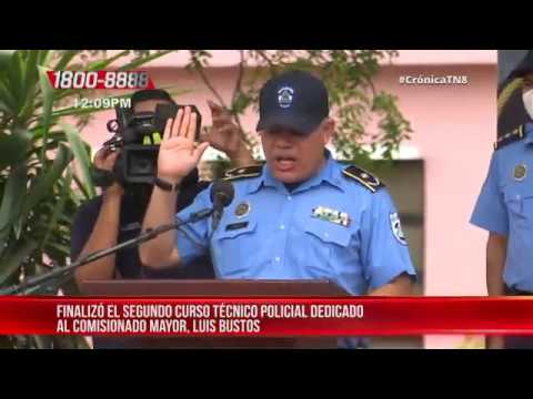 Nicaragua: Institución del orden concluyó el segundo curso policial