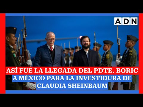 Así fue la llegada del Pdte. Boric a México para la investidura de Claudia Sheinbaum