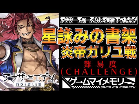 【アナザーエデン】星詠みの書架 炎帝ガリユ戦 アナザーフォースなしで全報酬チャレンジ【Another Eden】