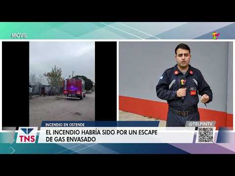 OSTENDE: Incendio en vivienda en calle Canadá y Loria deja a un hombre herido