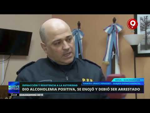 Arrestaron a un conductor alcoholizado en Gualeguaychú