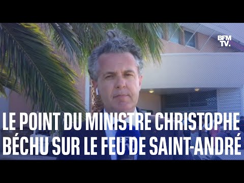 Incendie à Saint-André: le point du ministre de la Transition écologique, Christophe Béchu