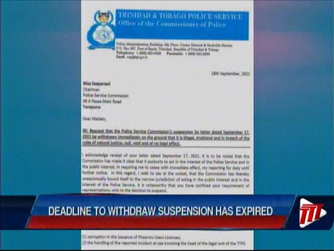 Deadline To Withdraw Suspension Has Expired