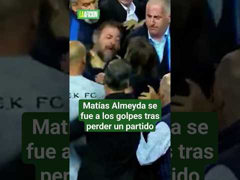 Matías Almeyda protagoniza fuerte pelea tras derrota de AEK Atenas ante el PAOK