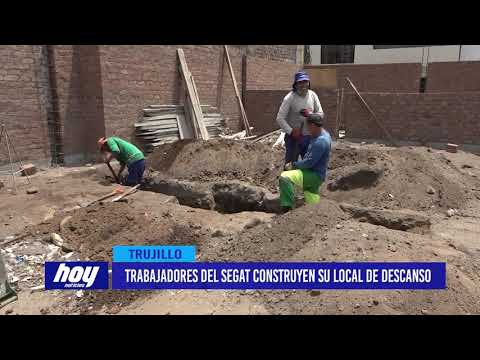 Trabajadores del SEGAT construyen su local de descanso