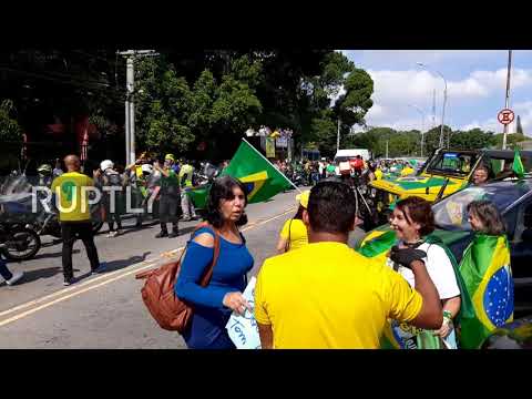 Brazil: Bolsonaro supporters protest against coronavirus restrictions in Sao Paulo