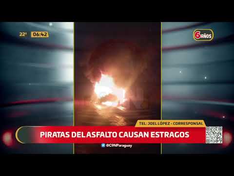 Piratas del asfalto detenidos en Alto Paraná