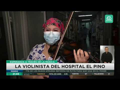 Coronavirus en Chile | La violinista del Hospital El Pino