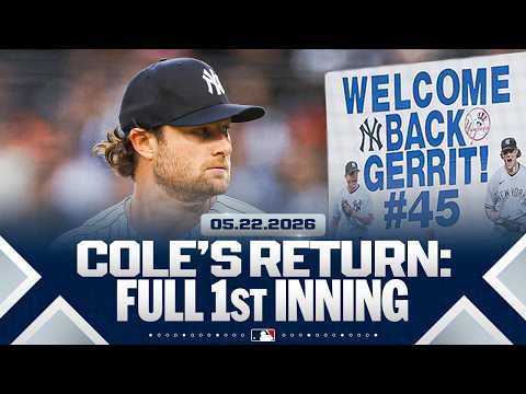 FULL 1st INNING of Gerrit Coles first MLB start since the 2024 World Series! | MLB 하이라이트