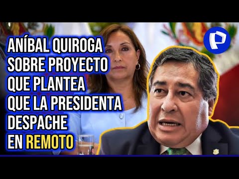 Aníbal Quiroga: La presidenta dirige relaciones internacionales y eso no se puede hacer encerrado