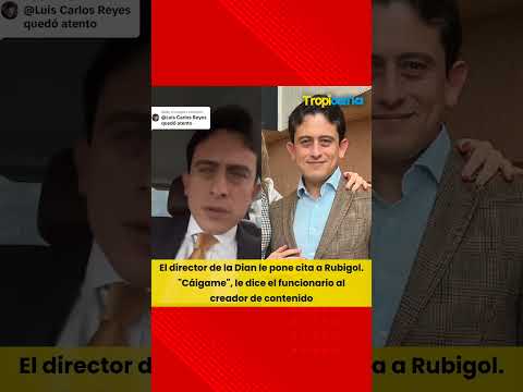 ¿Luis Carlos Reyes  de la DIAN y Rubigol harán un video?