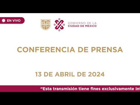 Conferencia de prensa 13/04/24