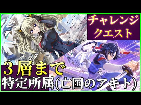 【ロススト】特定所属 亡国のアキト ３層まで チャレンジクエスト 少人数で攻略