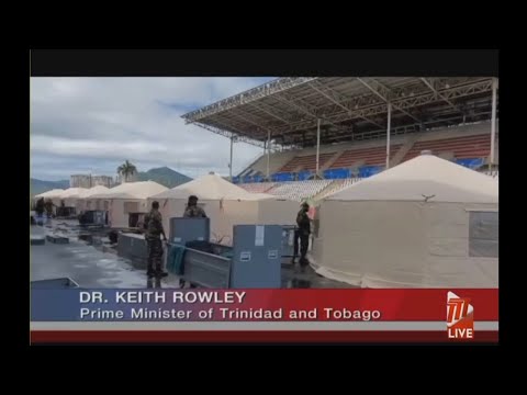 PM Tours COVID-19 Field Hospital At Jean Pierre Complex