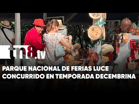 Parque Nacional de Ferias luce concurrido en temporada decembrina - Nicaragua