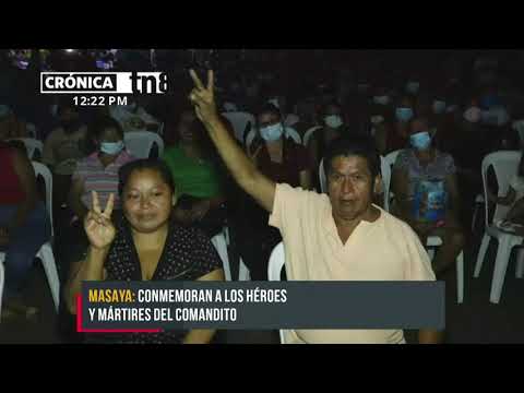 Conmemoran en Masaya el 43 aniversario de la toma del «Comandito de Monimbó» - Nicaragua