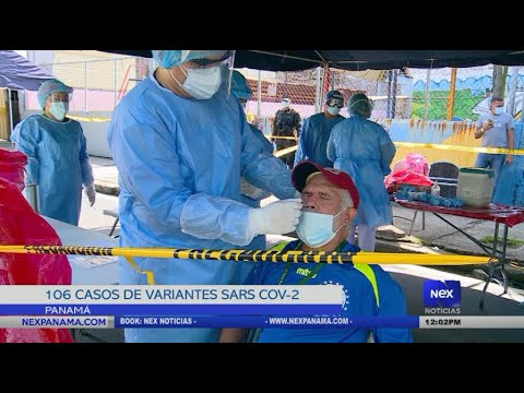 Panamá acumula 106 casos de variantes Sars Cov-2