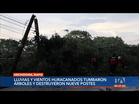 Fuertes lluvias y vientos huracanados tumbaron 9 postes dejando a 1.200 personas sin luz