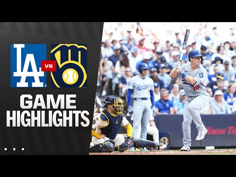 Dodgers vs. Brewers Game Highlights (7/9/25) | MLB Highlights