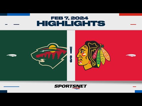 NHL Highlights | Wild vs. Blackhawks - February 7, 2024