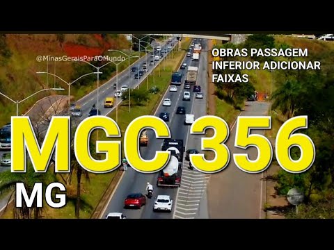 MGC 356 ADICIONA FAIXAS PASSAGEM INFERIOR CIDADE  BELO HORIZONTE MINAS GERAIS BRASIL.