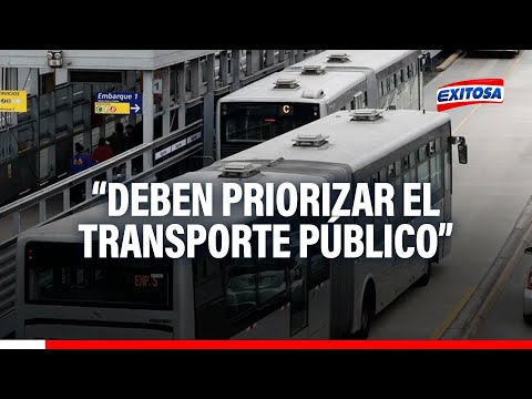 Metropolitano: “Deben priorizar el transporte público masivo” para beneficiar a usuarios