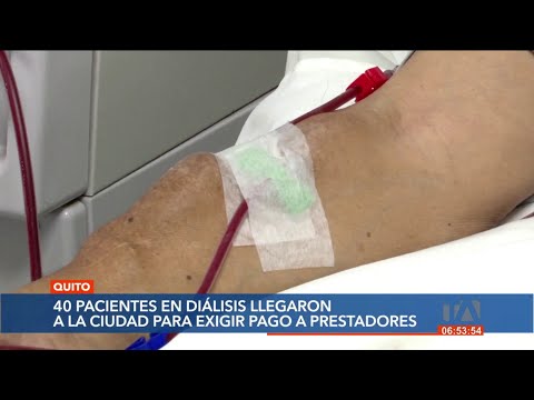 Pacientes con enfermedades renales realizaron un plantón en Quito