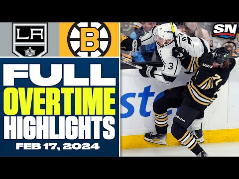 Los Angeles Kings at Boston Bruins | FULL Overtime Highlights - February 17, 2024