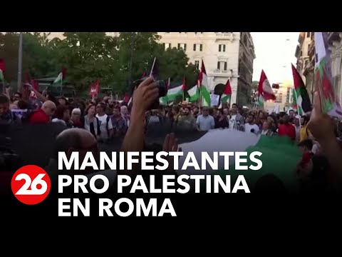 ITALIA | Manifestantes pro Palesina en Roma