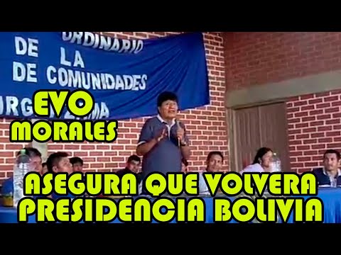 EVO MORALES MANDA MENSAJE DICE VAMOS SEGUIR GANANDO LAS PRESIDENCIALES EN BOLIVIA..