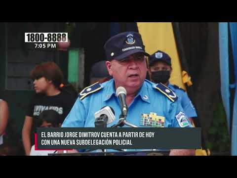 Inauguran subdelegación policial del barrio Jorge Dimitrov, en Managua - Nicaragua
