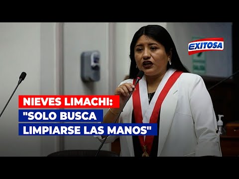 Nieves Limachi tras mensaje a la Nación de Dina Boluarte: Solo busca limpiarse las manos