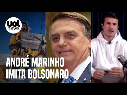André Marinho imita Bolsonaro falando de protesto no Everest: 'Só assim pra comunista subir na vida'