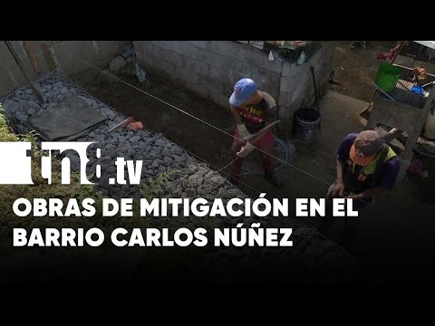 Obras de mitigación en punto crítico del Bo. Carlos Núñez, Managua - Nicaragua