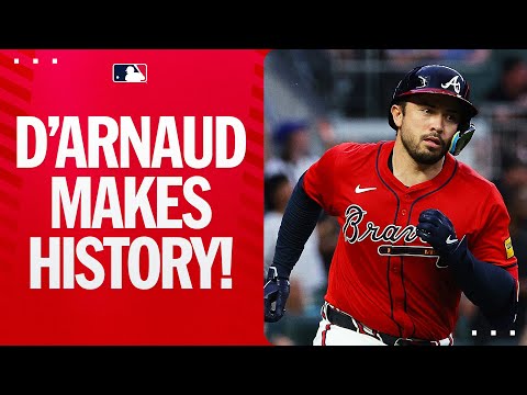 Have yourself a dAy, Travis! Braves catcher joins 2 Hall of Famers with his 2nd career 3 HR night!