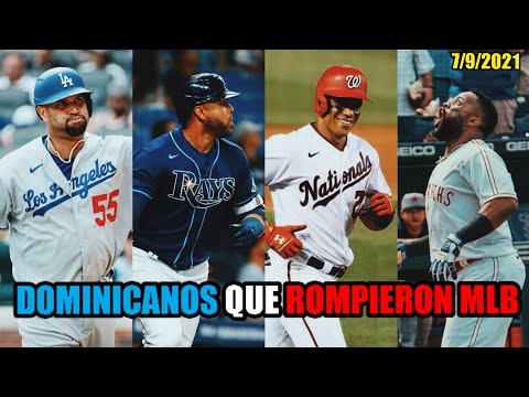 NELSON CRUZ, ALBERT PUJOLS, JUAN SOTO, CARLOS SANTANA ¡BRILLAN! - DOMINICANOS QUE ROMPIERON MLB