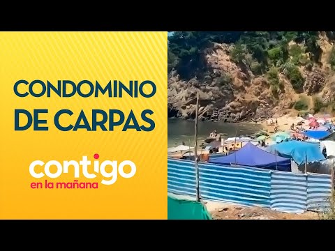 ENSUCIAN, HACEN FIESTAS: Condominio de carpas preocupa en playa Ramuntcho - Contigo en la Mañana