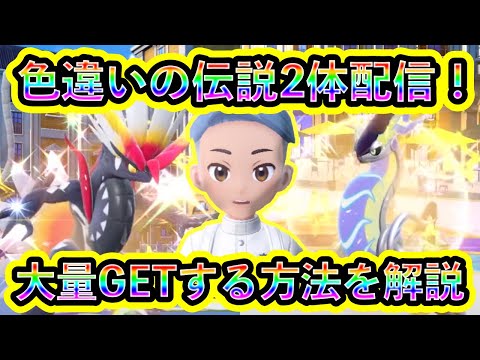 【ポケモンSV】色違いコライドン＆ミライドン配信解禁！受け取り方法や注意点、大量入手の裏技も解説！【碧の仮面】【藍の円盤】