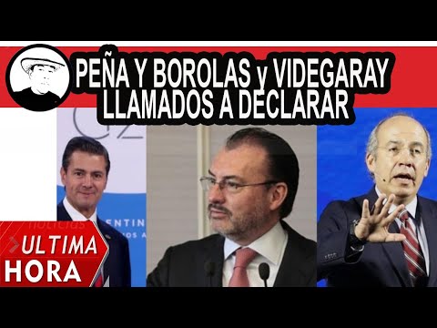 AMLO APOYA QUE SEAN LLAMADOS A DECLARAR, PEÑA NIETO, CALDERON Y VIDEGARAY.