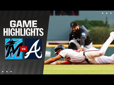 Marlins vs. Braves Game Highlights (4/24/24) | MLB Highlights