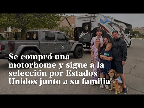 Se compró una motorhome y sigue a la selección por Estados Unidos junto a su familia